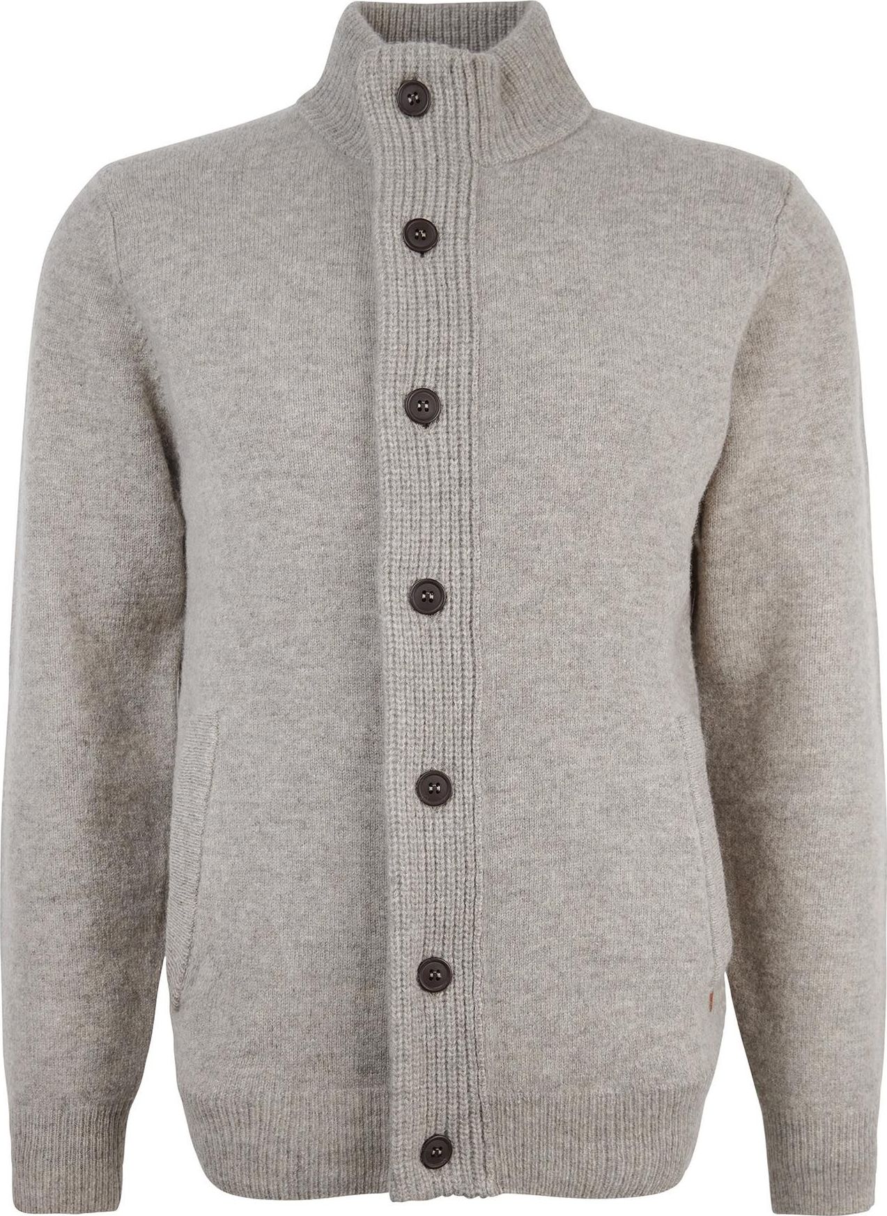Barbour Men's Patch Zip Thru New Stone Langermede trøyer XXL
