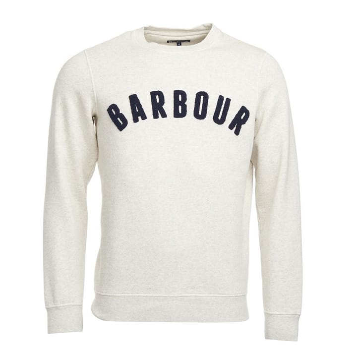 Barbour Men's Prep Logo Crew Ecru Marl Barbour