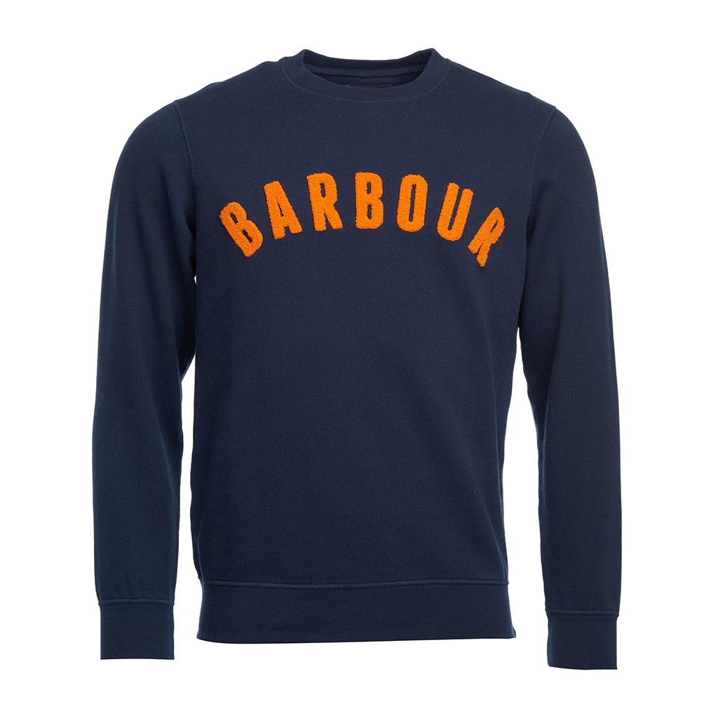 Barbour Men’s Prep Logo Crew Navy