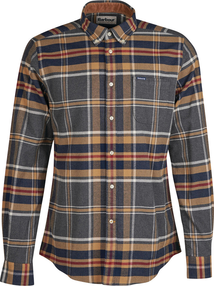 Barbour Men's Ronan Tailored Check Grey Marl