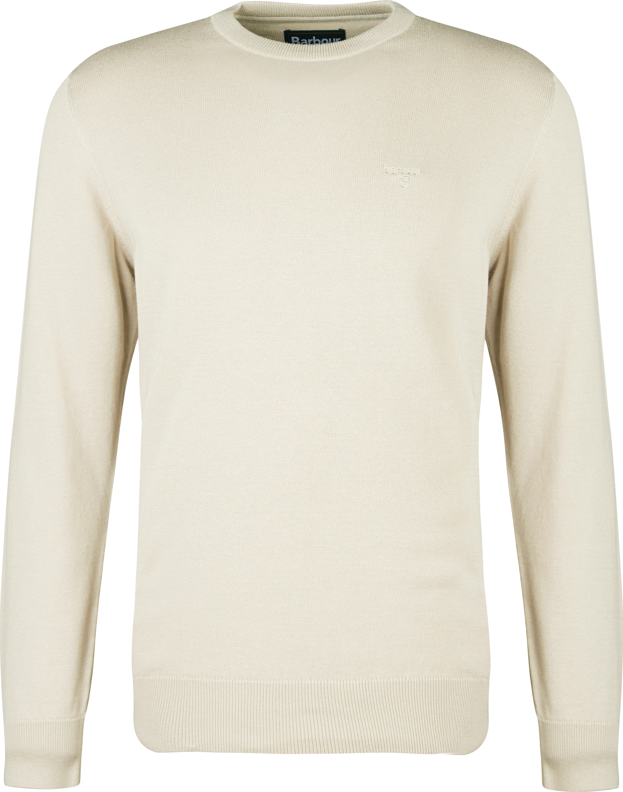 Barbour Men's Pima Cotton Crew Neck Mist Langermede trøyer L