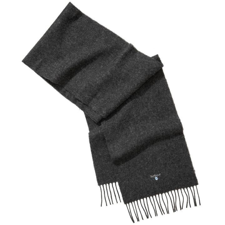 Barbour Unisex Plain Lambswool Scarf Charcoal/Grey Barbour Barbour Unisex Plain Lambswool Scarf Charcoal/Grey Barbour