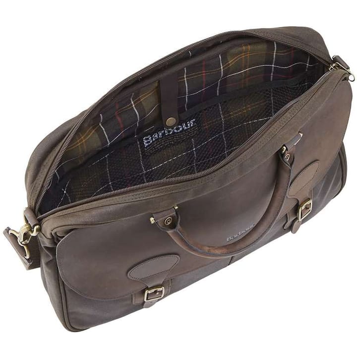 Barbour Wax Leather Briefcase Olive Barbour