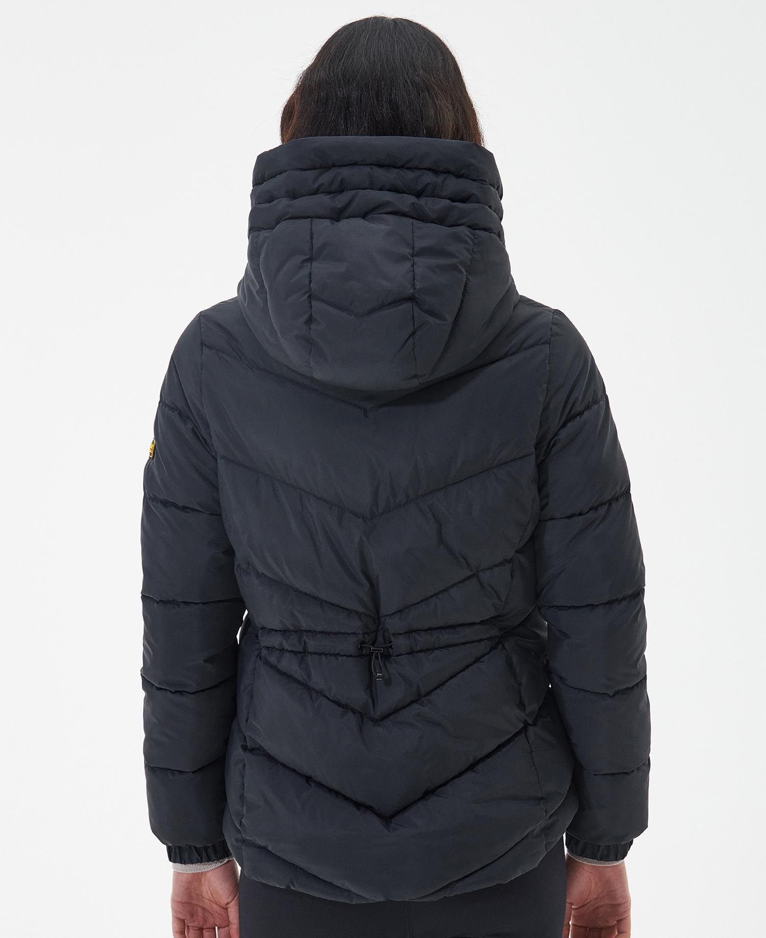 Barbour Women's B Intl Long Boston Quilted Jacket Black Kjøp