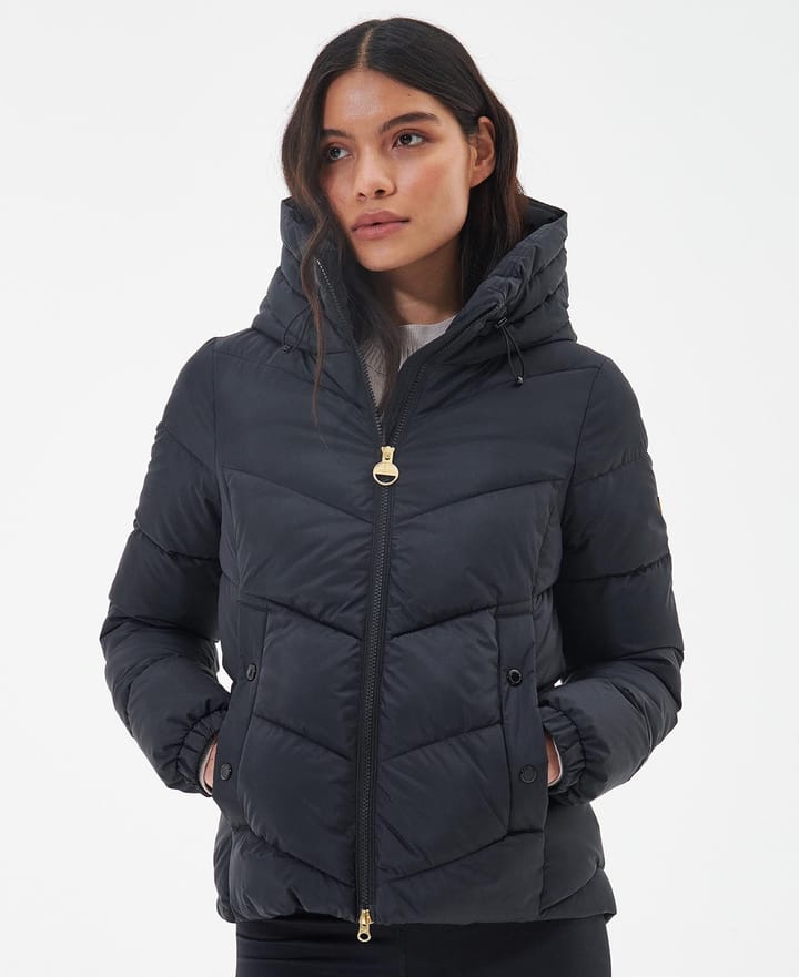 Barbour Women's B Intl Long Boston Quilted Jacket Black Barbour