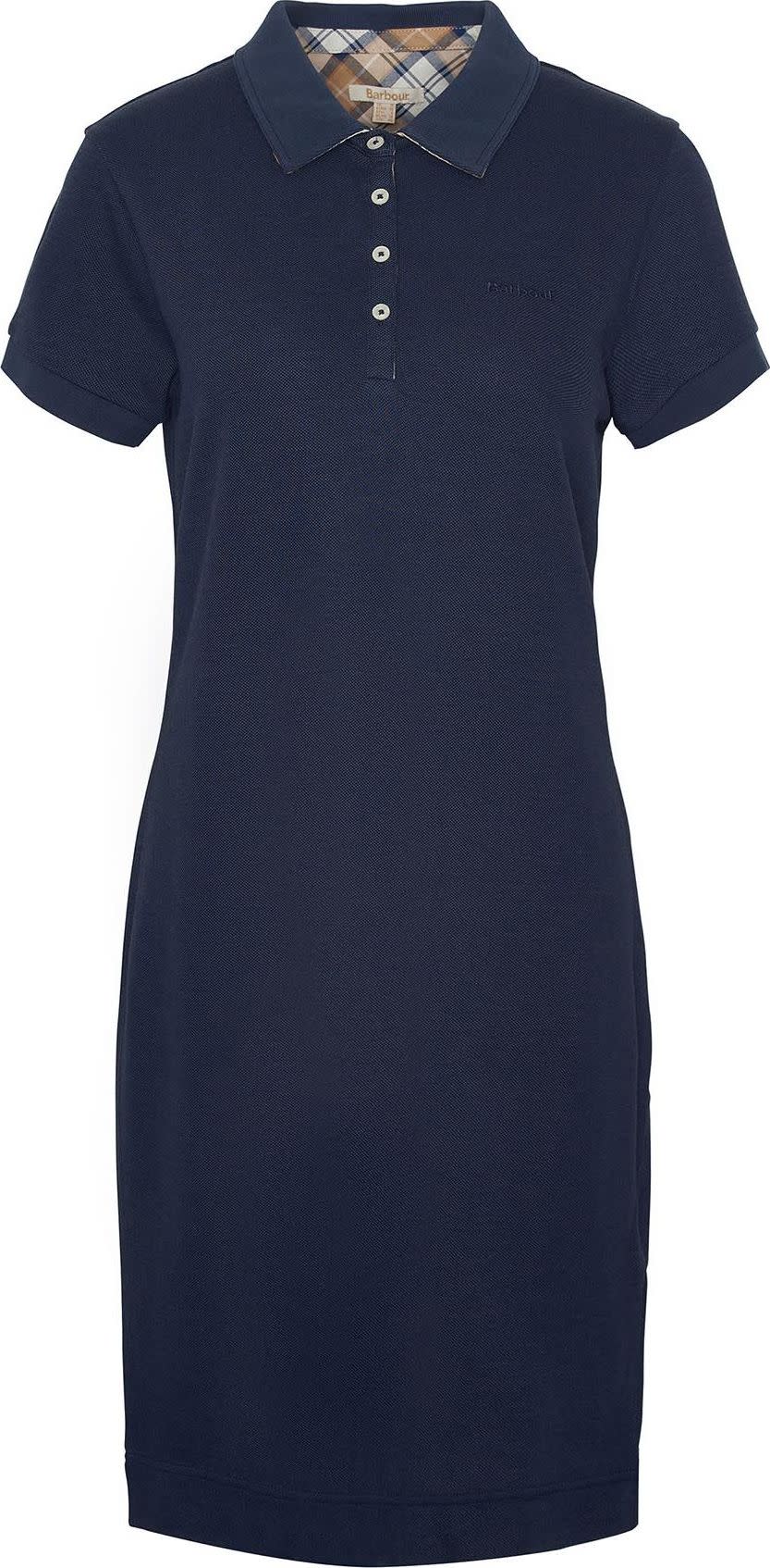 Barbour Women's Polo Dress Navy/Primrose Hessian