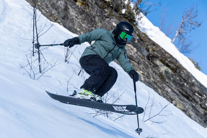 SGN Skis Rabbagast Mountain Red Artwork SGN skis