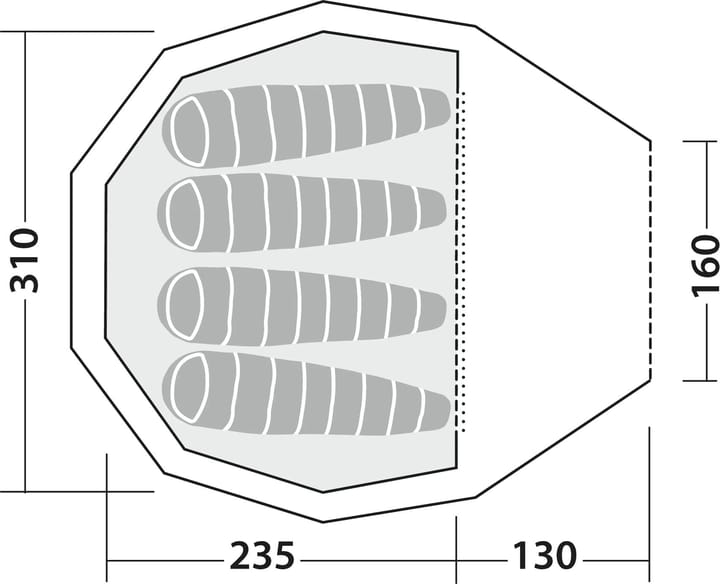 Robens Venturer 4 LW Light Green Robens