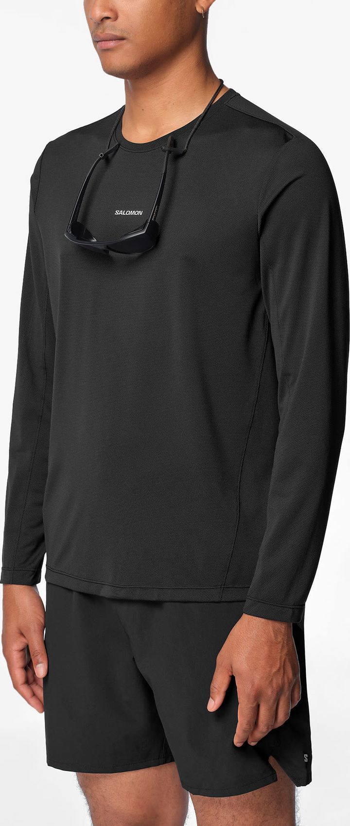 Salomon Shakeout Core Graphic Ls Tee M Deep Black/ Salomon