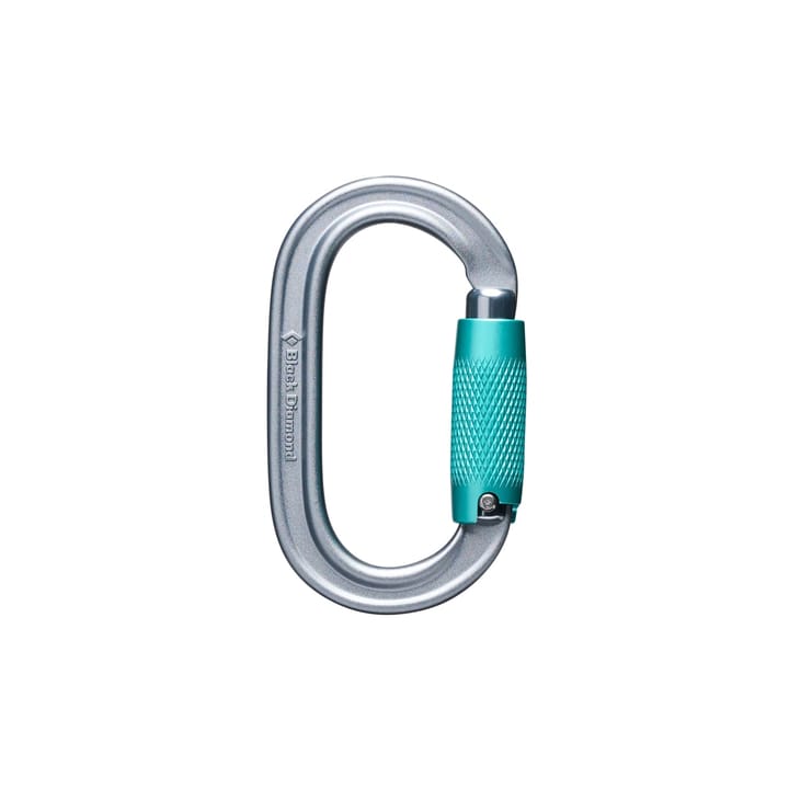 Black Diamond Oval Triple Lock Carabiner Polished Black Diamond