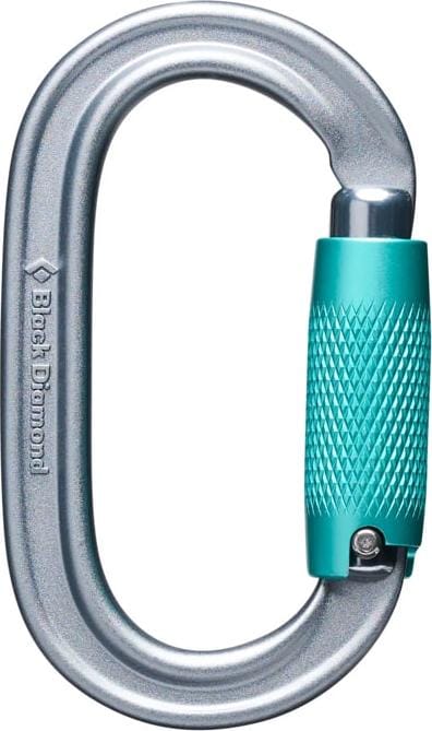 Black Diamond Oval Triple Lock Carabiner Polished Black Diamond