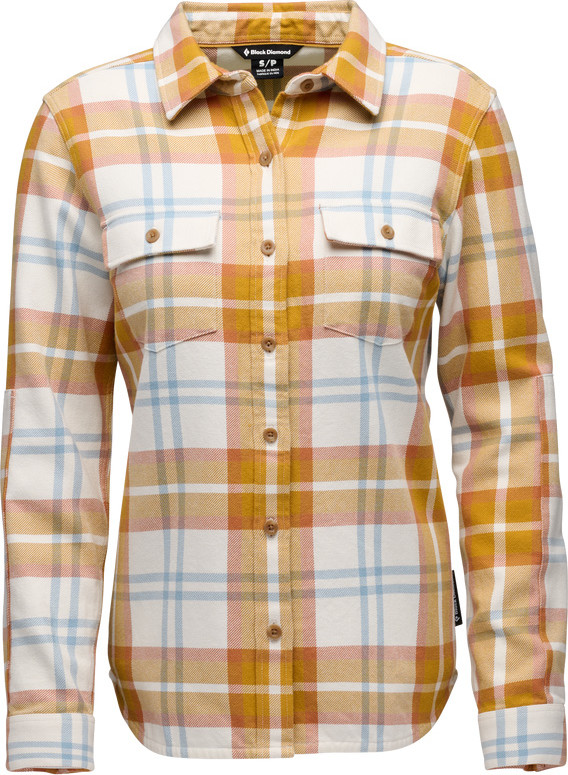 Black Diamond Women's Project Twill Long Sleeve Shirt Amber-Off White Langermede skjorter S
