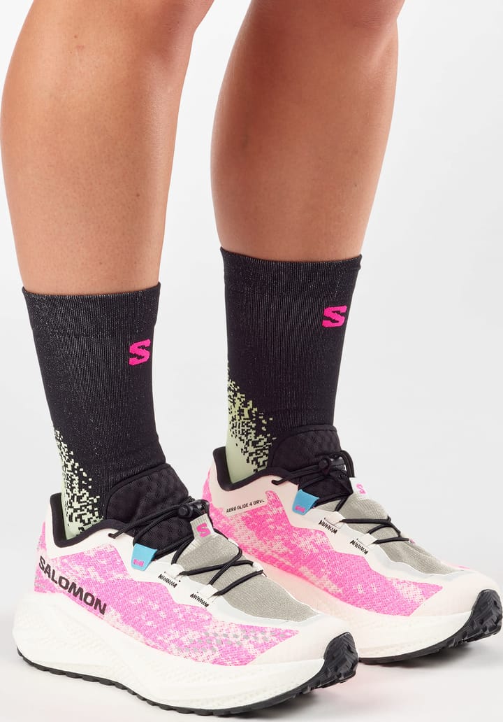 Salomon Women's Aero Glide 4 Grvl Vanilla Ice/Knockout Pink/Black Salomon