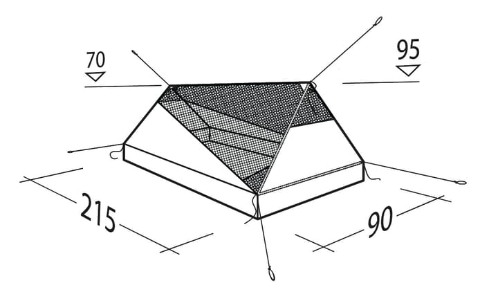 Robens Vestis 1 Mesh Tent UL Black Robens