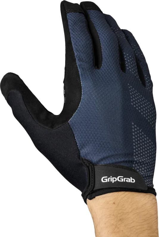 Gripgrab Ride Lite Padded Full Finger Summer Gloves Navy Blue Gripgrab