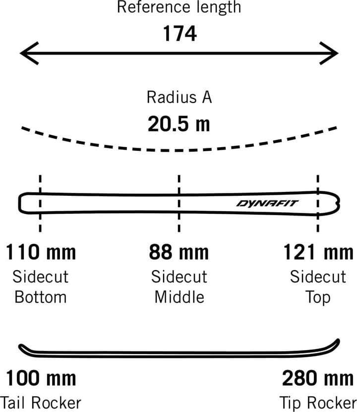 Dynafit Radical 88 Ski Set Moon Dynafit