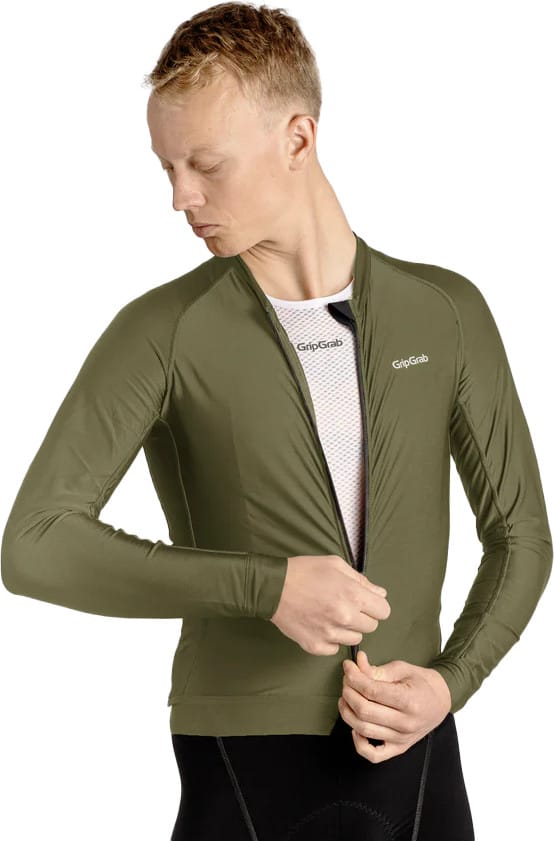 Gripgrab Men's Pacr Long Sleeve Jersey Olive Green Gripgrab