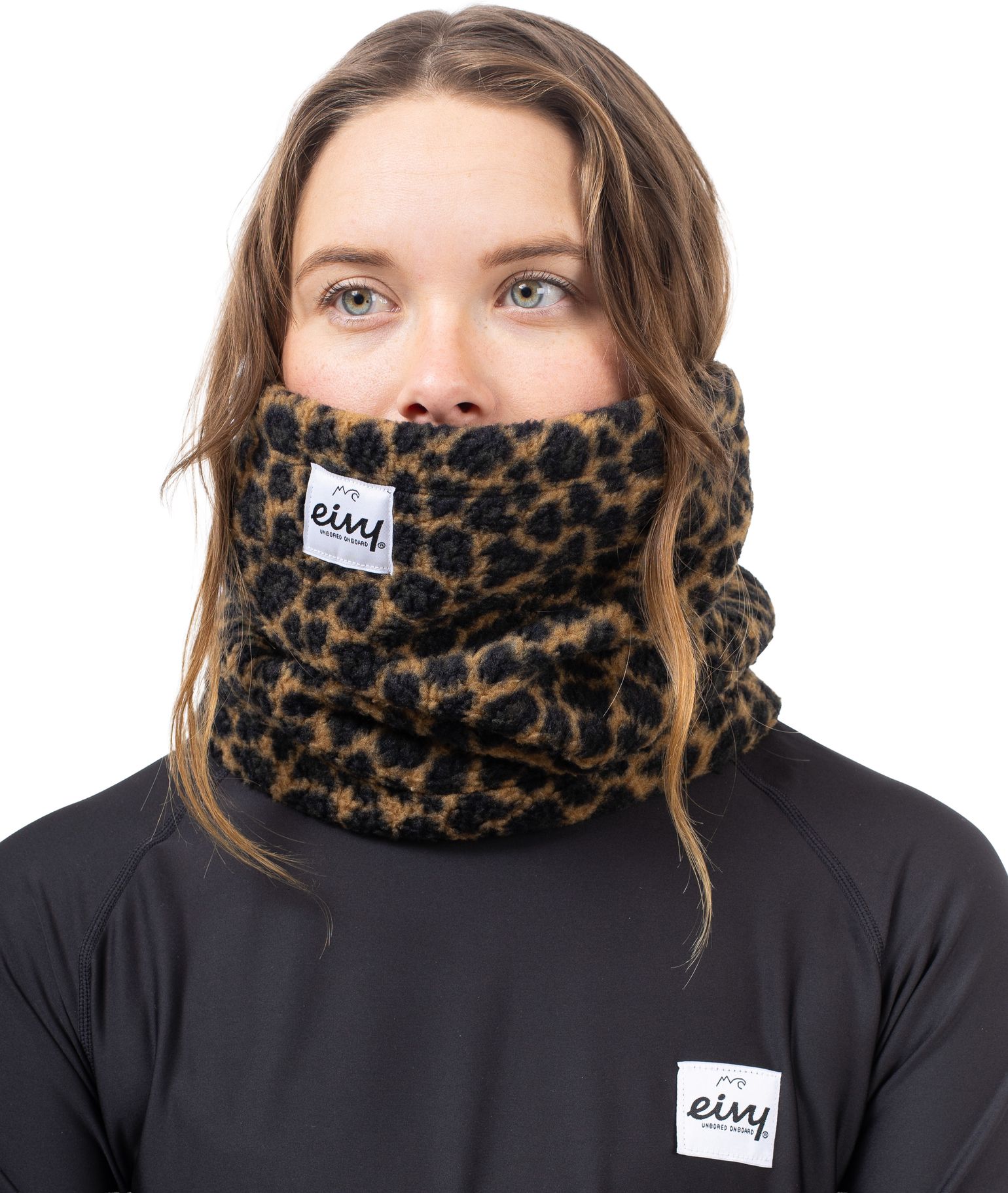 Eivy Women's Beanie Sherpa Neckwarmer Leopard