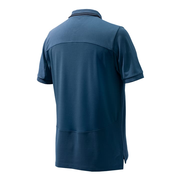 Men's Airmesh Polo Ss Blue Total Eclipse Beretta