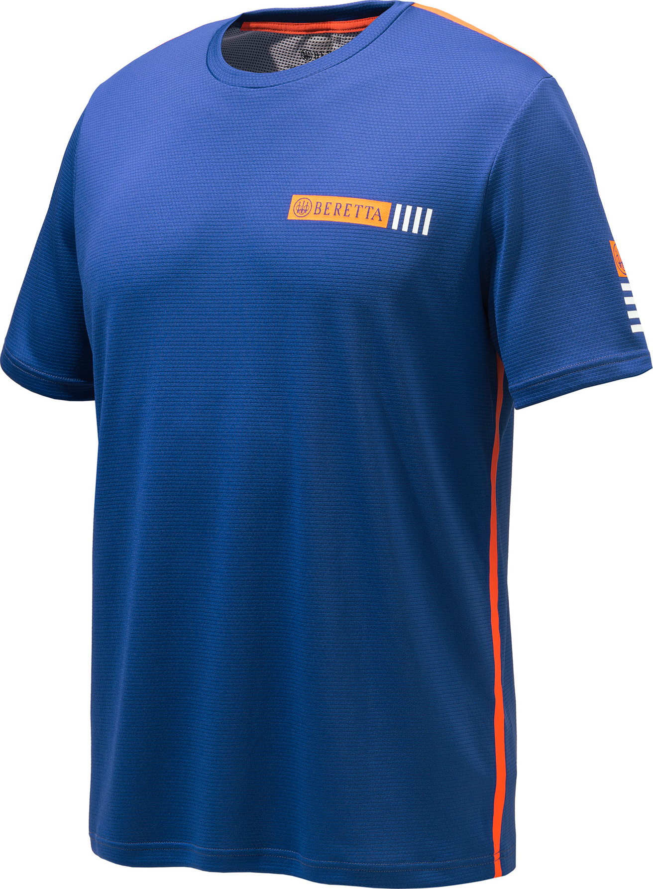 Beretta Men's Stripe T-Shirt Blue Beret Kortermede trøyer M