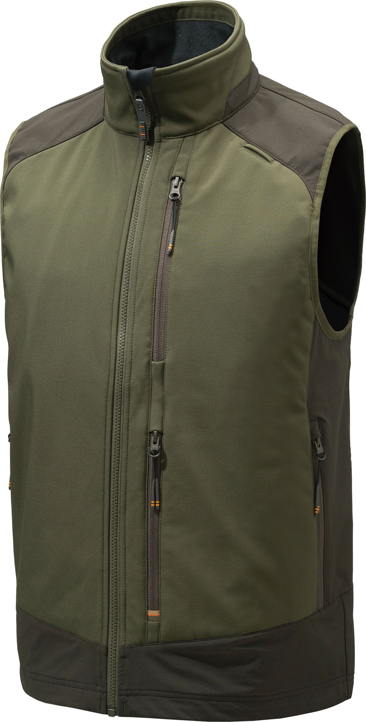 Men's Butte Softshell Vest Moss & Brown