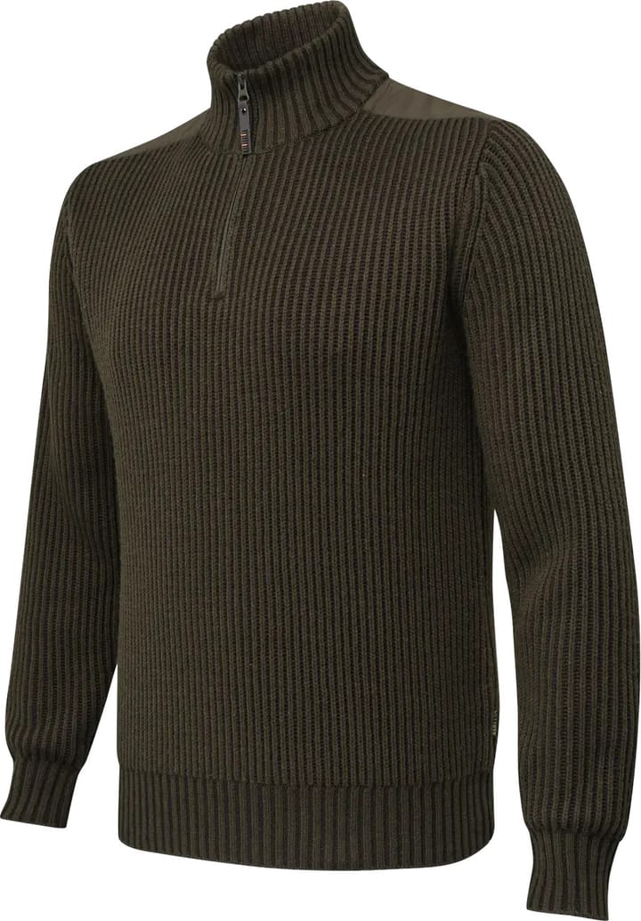 Men's Dover Half Zip Tech Sweater Moss&Brownbark Beretta