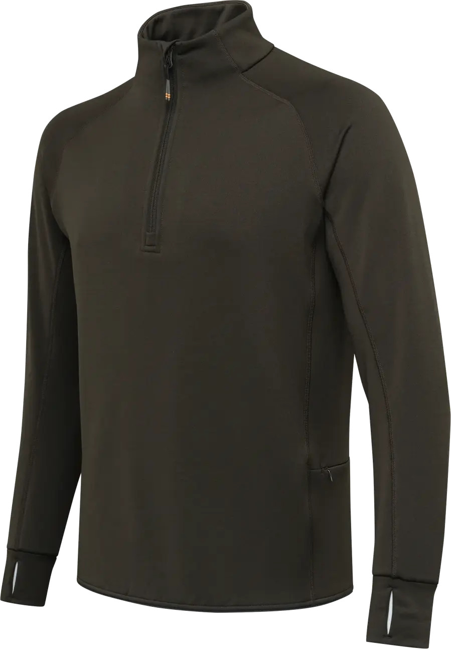 Men’s Stretch Tech Half Zip Fleece Green Moss