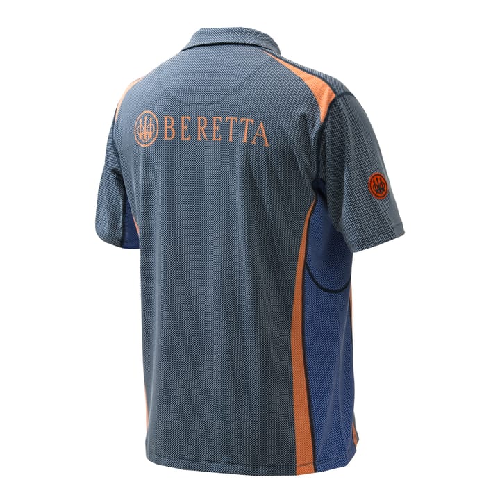 Men's Rush Polo Blue & Orange Beretta