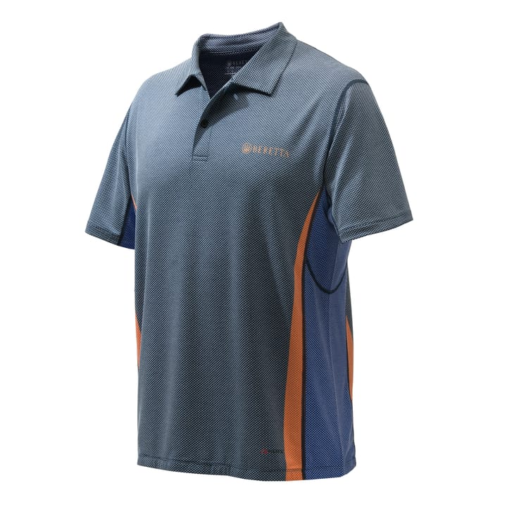 Men's Rush Polo Blue & Orange Beretta