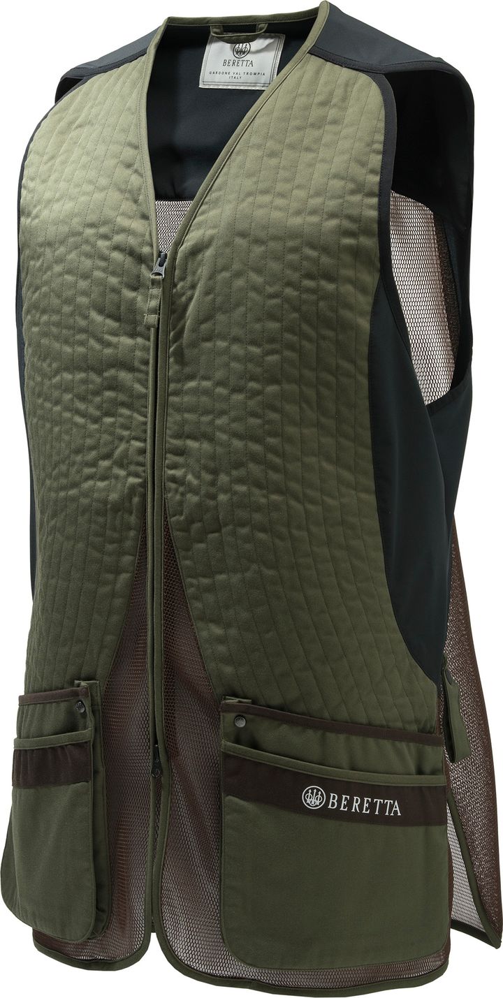 Beretta Men's Silver Pigeon Evo Vest Green & Chocolate Beretta