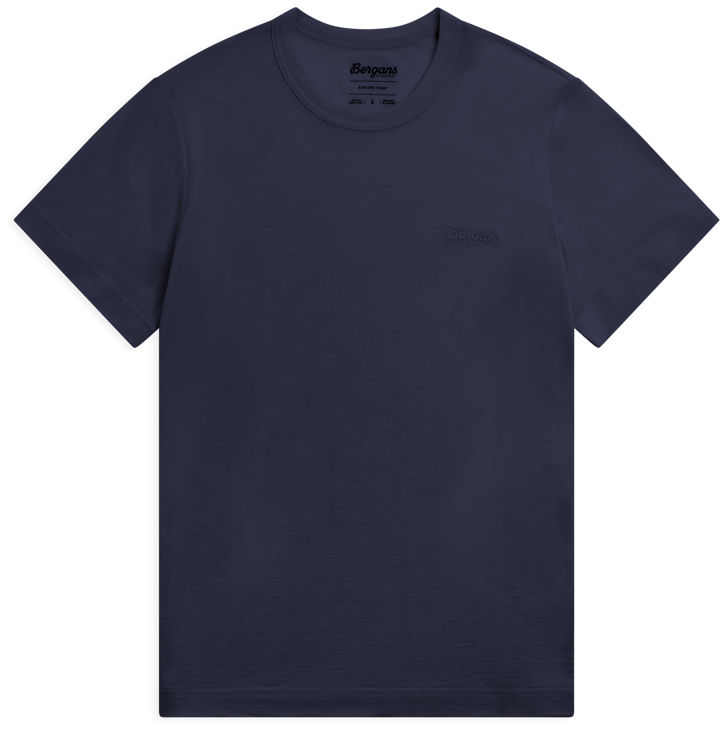 Bergans Women's Logo Merino Tee Navy Blue Bergans