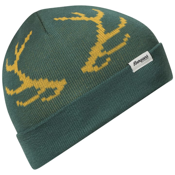 Kids' Antlers Beanie Forest Frost/Pineapple Bergans