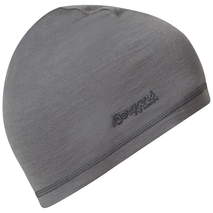 Juniors' Wool Beanie Solid Grey Bergans