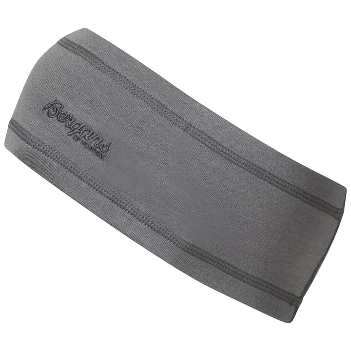 Juniors' Wool Headband Solid Grey Bergans