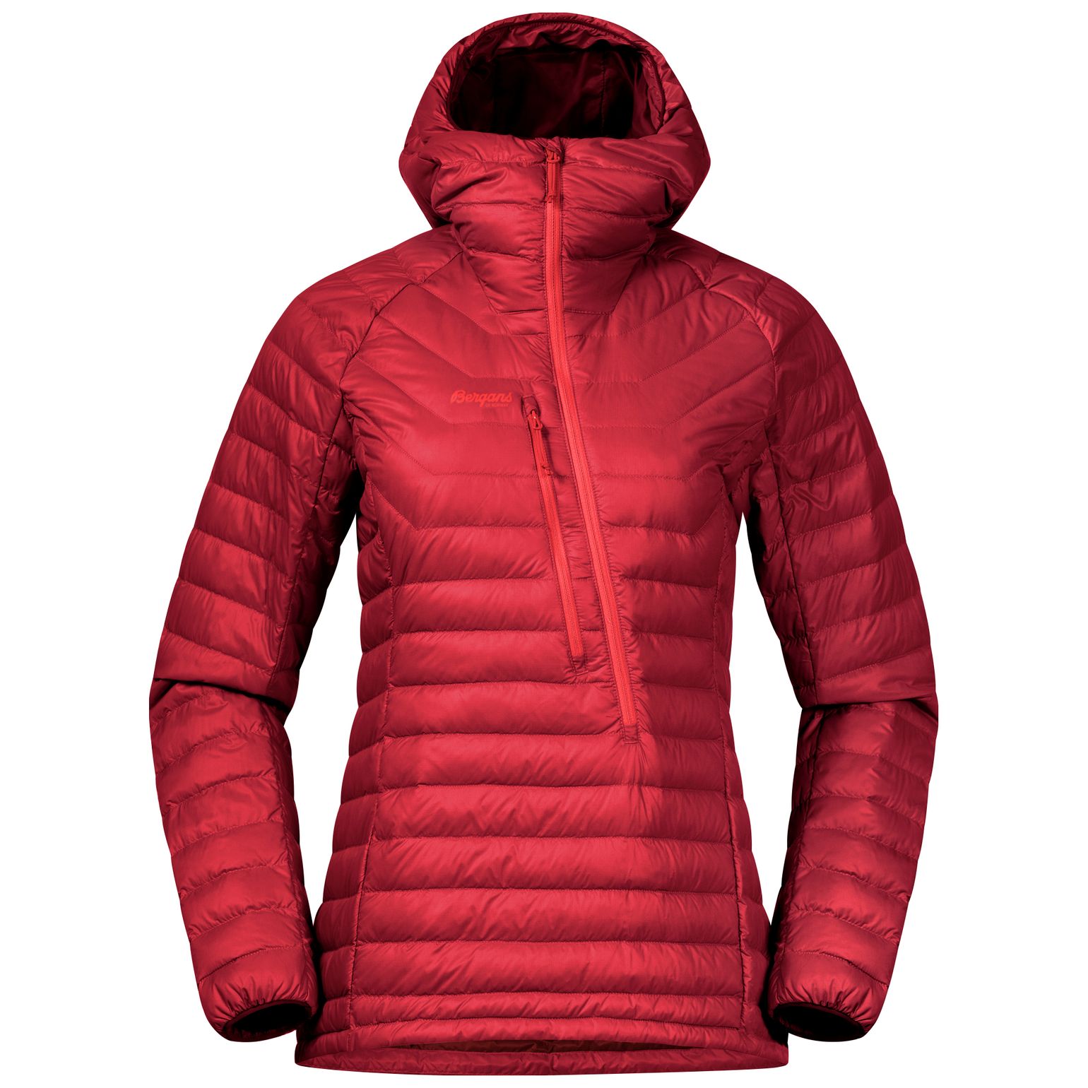 Bergans Women's Cecilie Down Light Anorak Dahlia Red/Light Dahlia Red