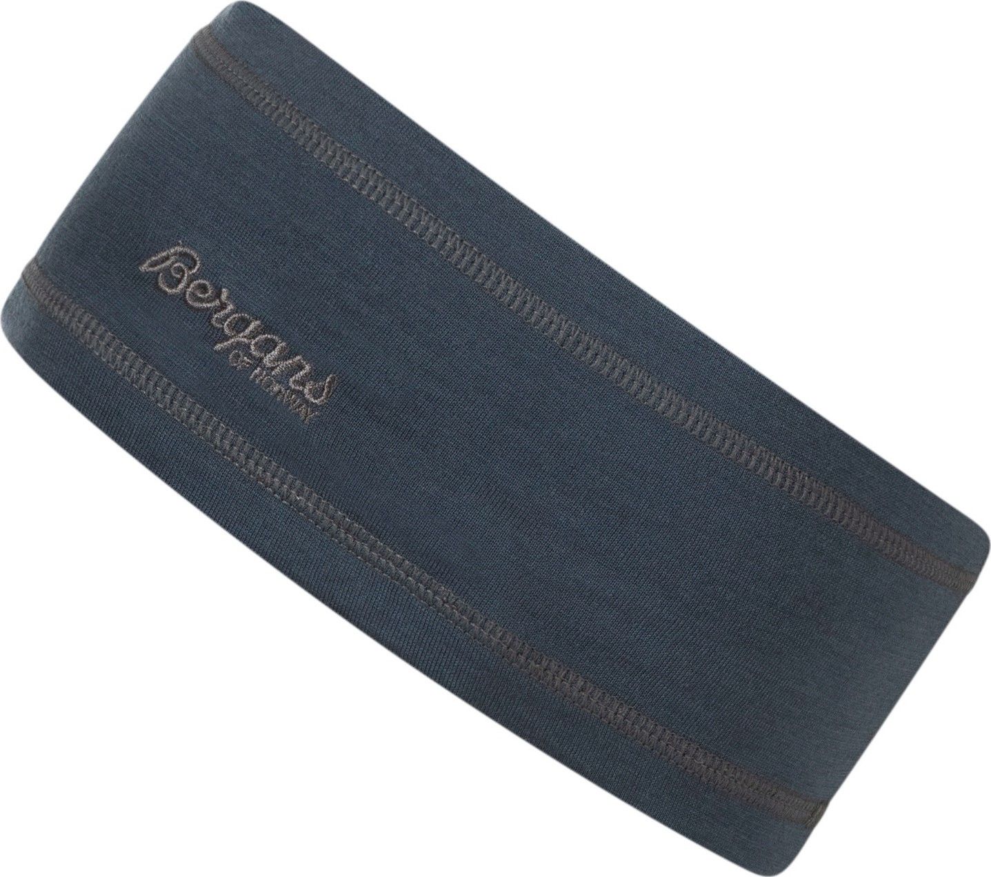 Bergans Juniors' Wool Headband Navy Blue/solid Grey
