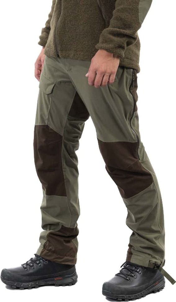 Unisex Hogna V2 2L Pants Green Mud/Dark Wood Brown Bergans