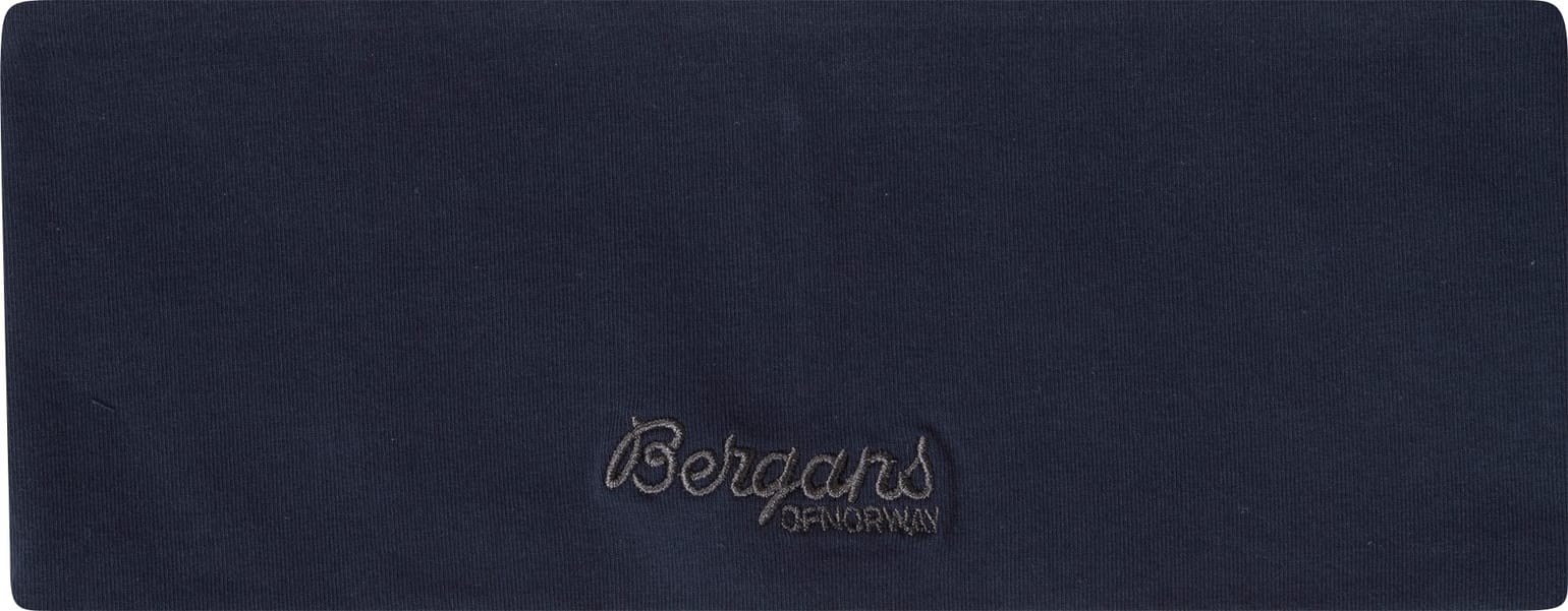 Bergans Junors' Cotton Headband Navy Blue/Solid Dark Grey