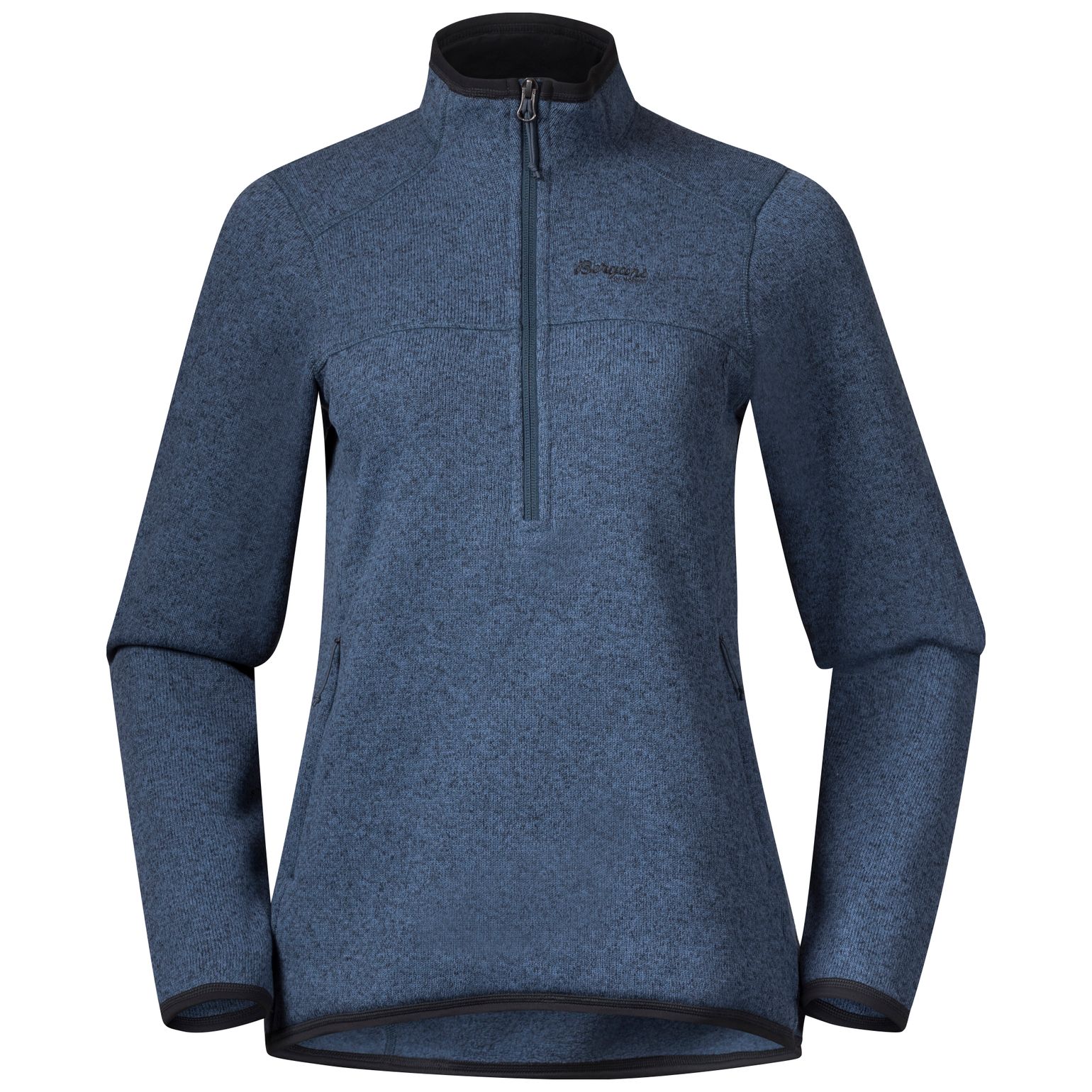 Women's Kamphaug Knitted Half Zip Orion Blue