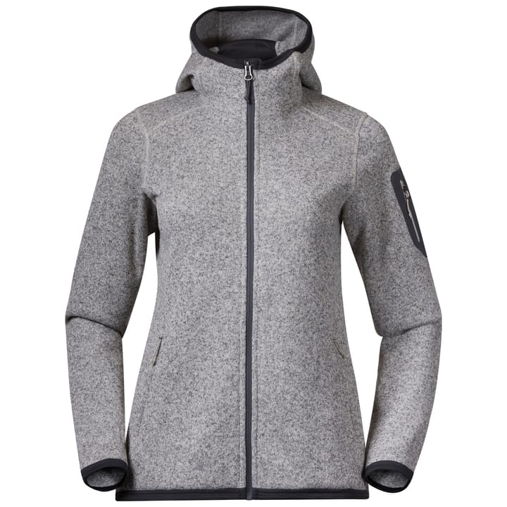 Bergans Women's Kamphaug Knitted Hoodie Chalk Sand Bergans