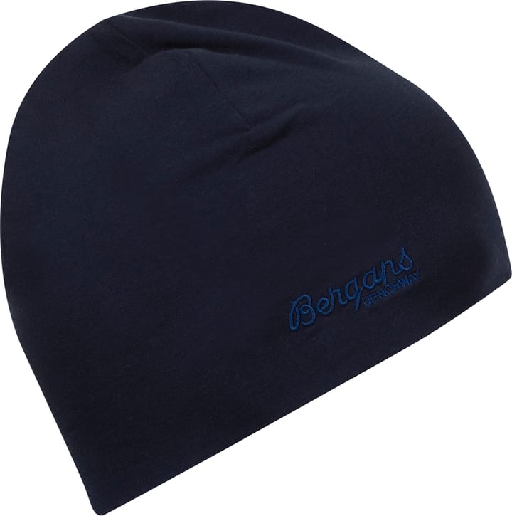 Bergans Kids' Cotton Beanie Navy Bergans