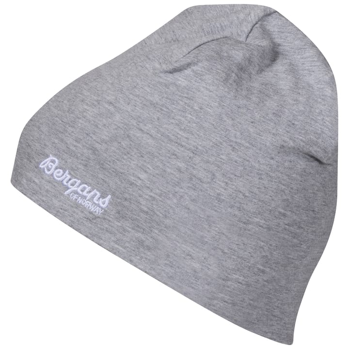 Bergans Kids' Cotton Beanie Grey Melange Bergans