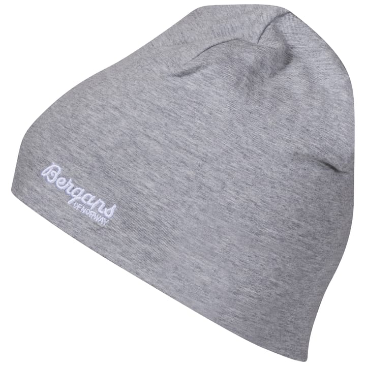 Kids' Cotton Beanie Grey Melange Bergans