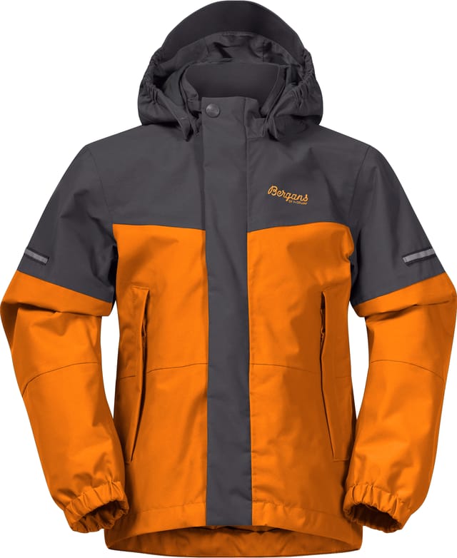 Kids' Lilletind Jacket Cloudberry Yellow/Solid Dark Grey Bergans