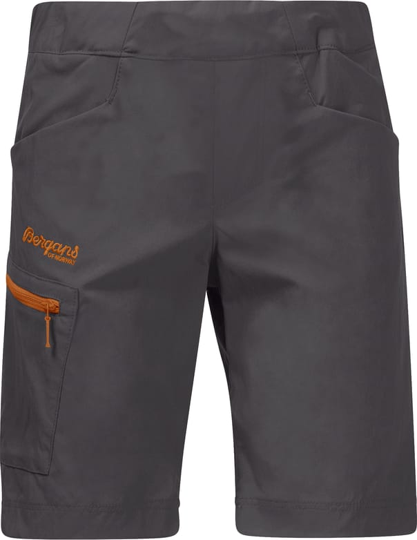 Bergans Kids' Lilletind Shorts Solid Dark Grey/Cloudberry Yellow Bergans