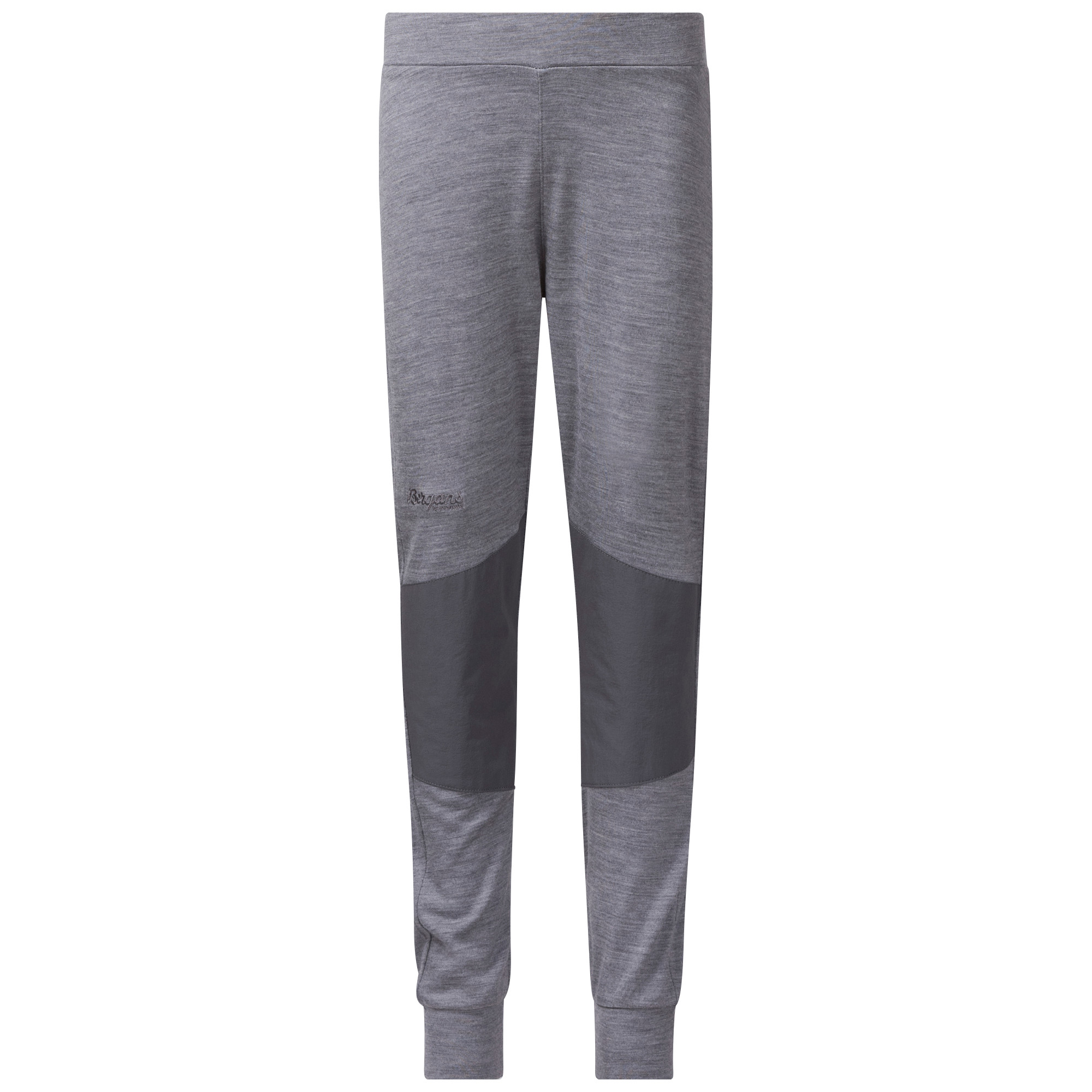 Bergans Kids' Myske Wool Pant Solid Grey Melange/Solid Dark Grey