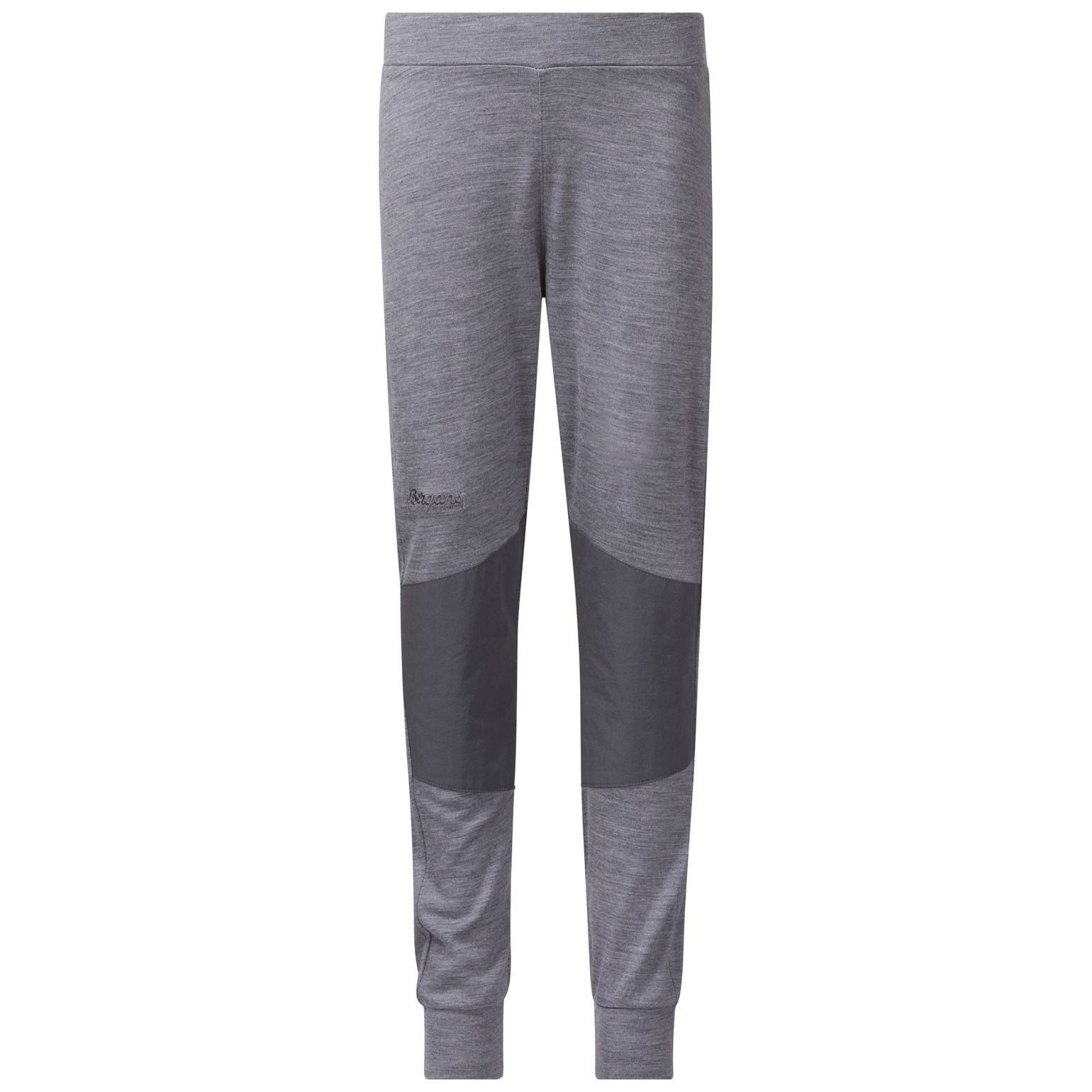 Bergans Kids' Myske Wool Pant Solid Grey Melange/Solid Dark Grey