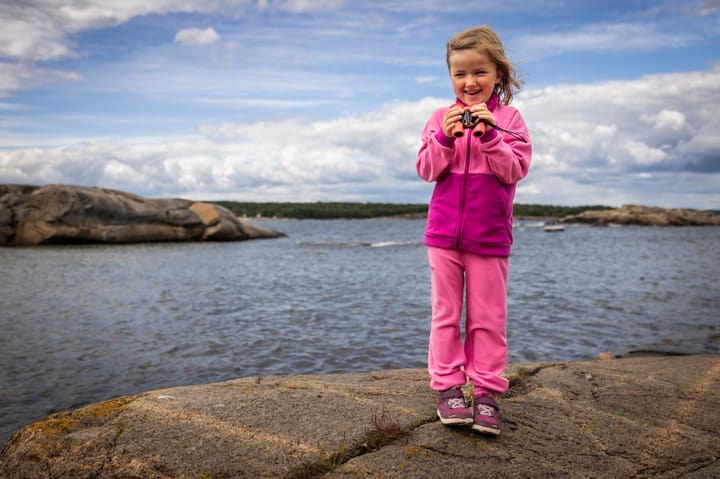 Bergans Kids' Smådøl V5 Longzip Set Ibis Rose/Fandango Purple Bergans