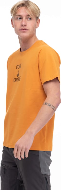 Bergans Men's Graphic Tee  Golden Field/Dark Shadow Grey Bergans