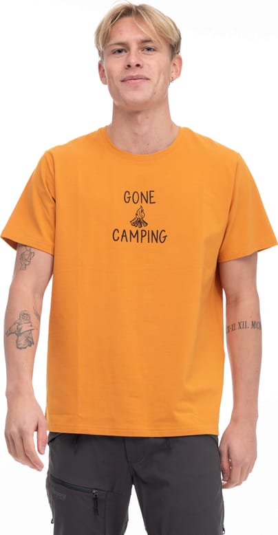 Bergans Men's Graphic Tee  Golden Field/Dark Shadow Grey Bergans